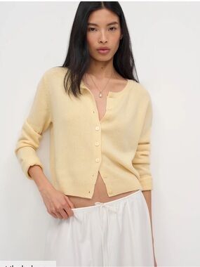 Reformation Clara Cashmere Crew Cardigan